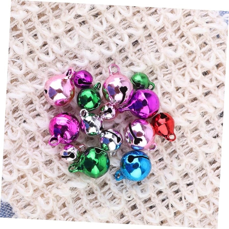 300 قطعة من الأجراس الملونة المتنوعة لحرف عيد الميلاد DIY زينة المنزل - Image 4